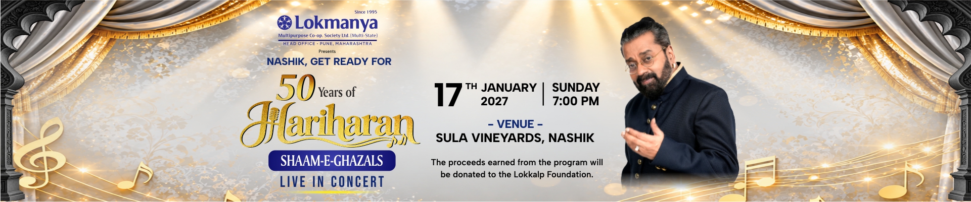Live Concert 2027 in Nashik by Lokmanya Society - Book your tickets